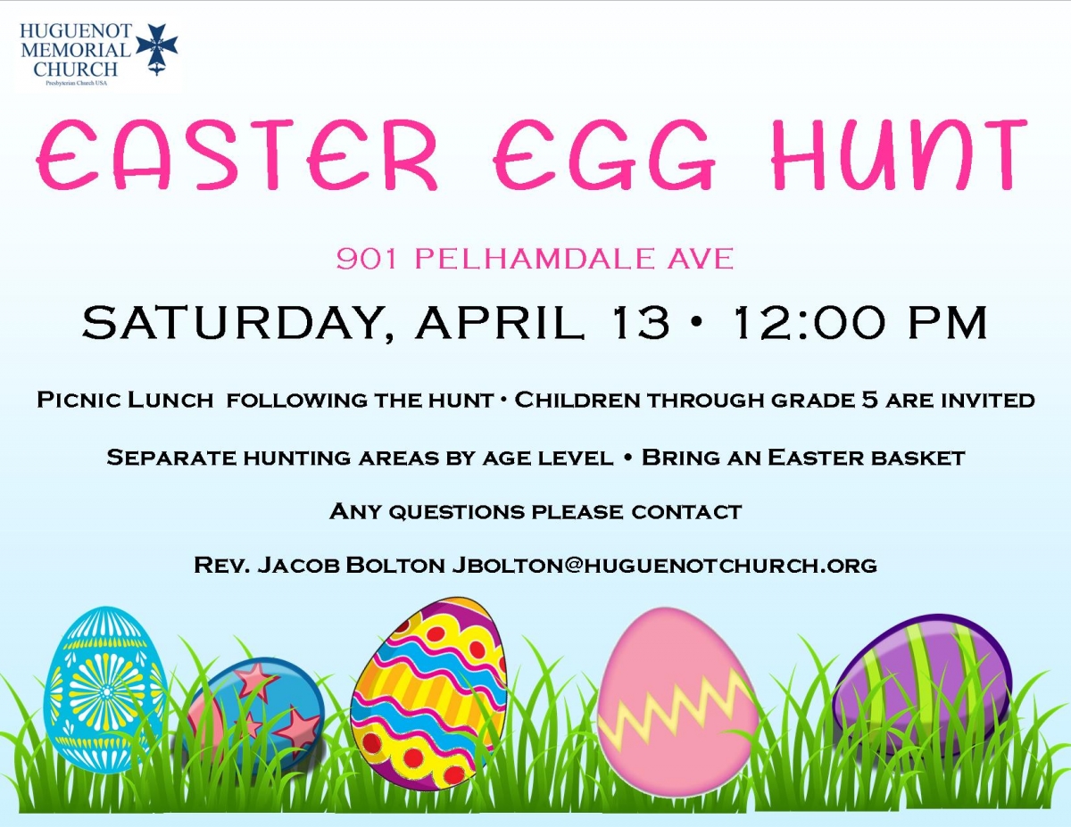 Easter Egg Hunt – Huguenot Memorial Church